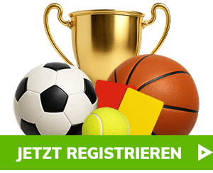 Pokale und Bälle als Symbol für die Vielfalt bei Bahigo Sport-Wetten