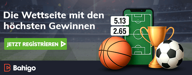 Wettübersicht mit Quoten bei bahigo für verschiedene Sportarten